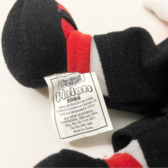 Chuck E. Cheese 2004 Helen Red Shirt Black Pants Limited Edition - Picture 11 of 15